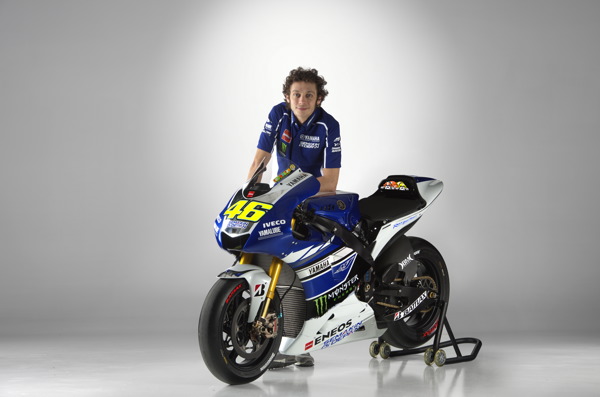 Valentino Rossi et sa Yamaha YZR-M1 2013